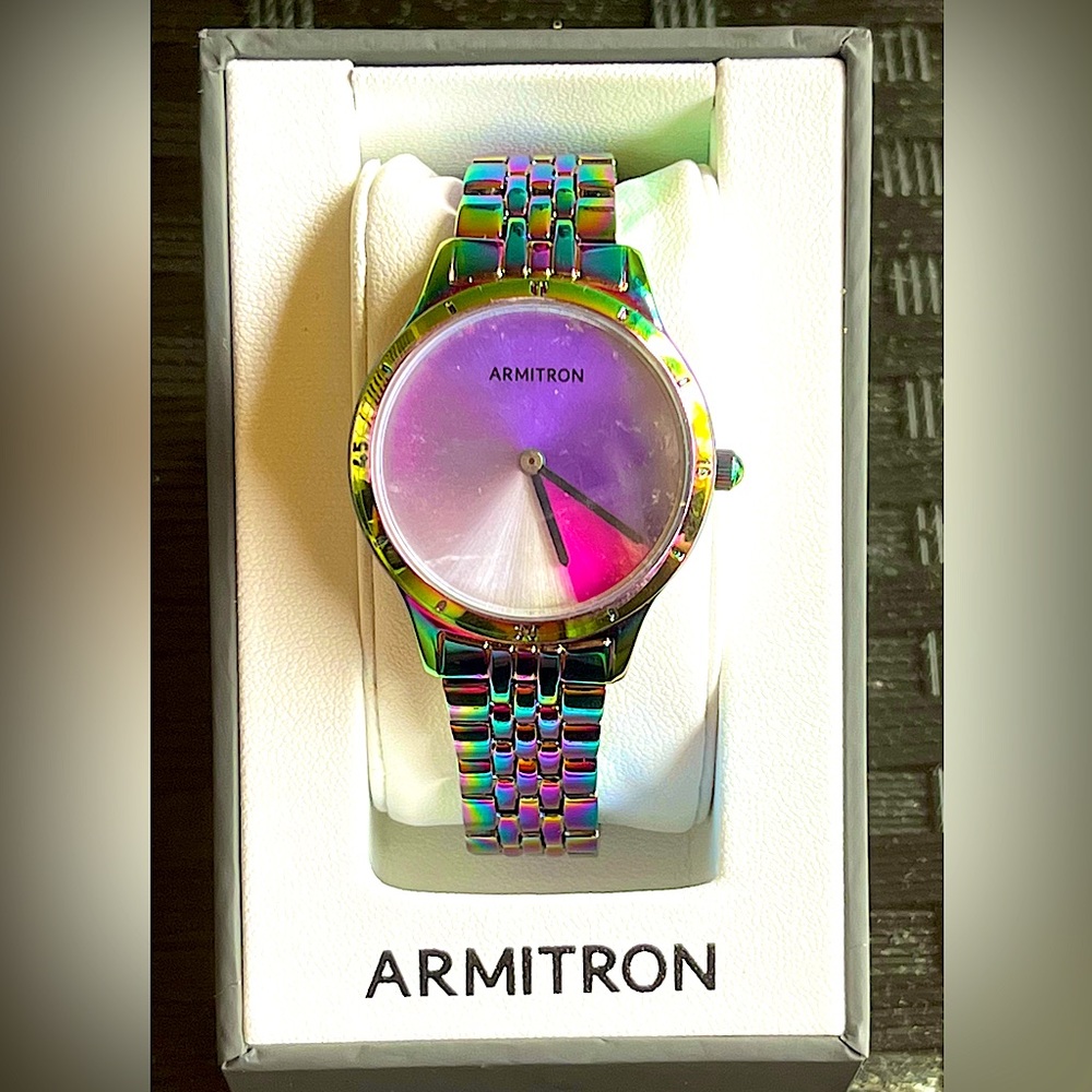 Armitron Prismatica Iridescent unisex watch size 33mm